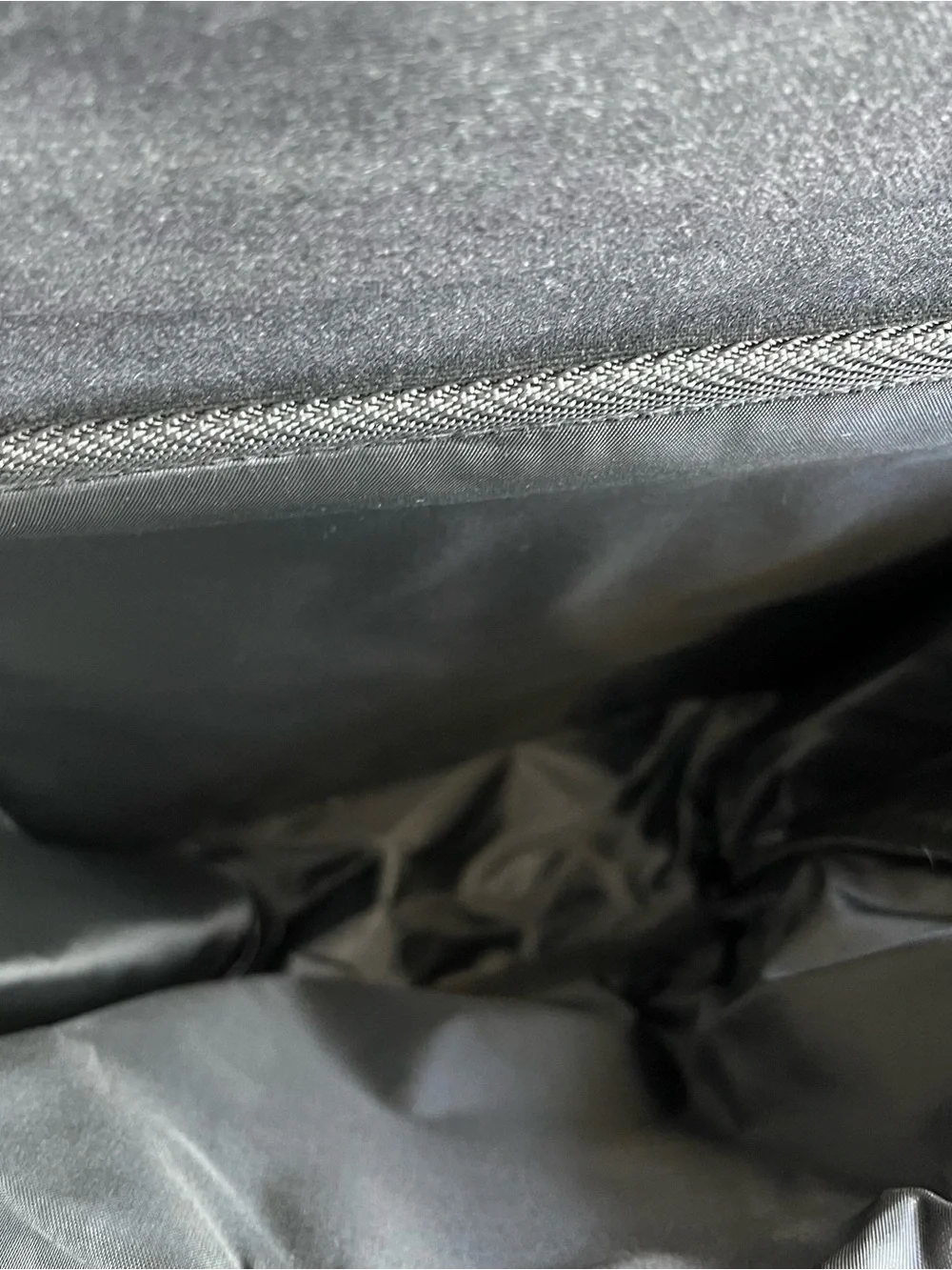 Bella Russo Canvas Laptop Travel School Bag Charcoal Gray Multiple Pockets